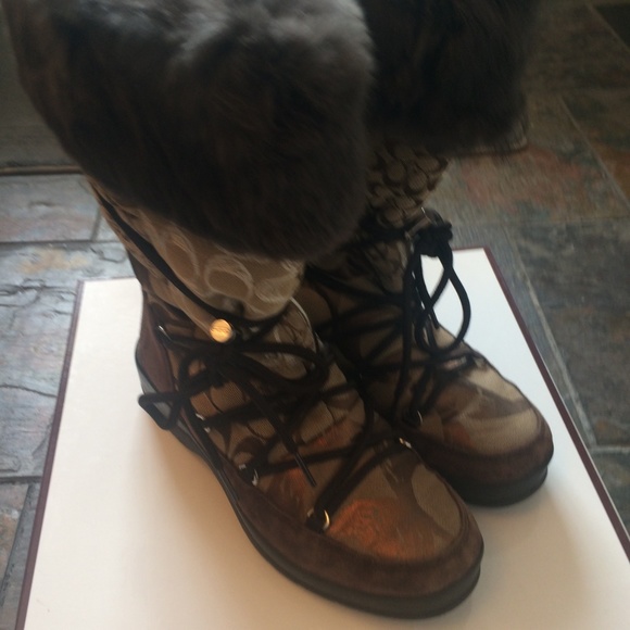 Coach Laurilyn Patchwork Boots - Picture 4 of 7